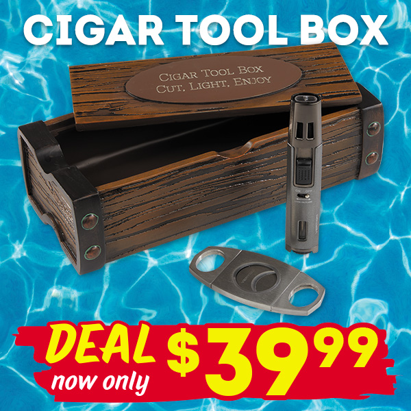 The Cigar Tool Box is on sale for $39.99!