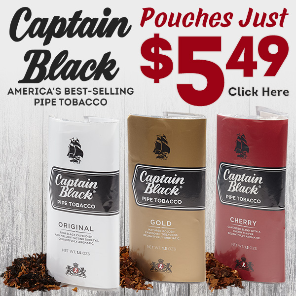 Stock Up and Save on Captain Black - Pouches Just $5.49!
