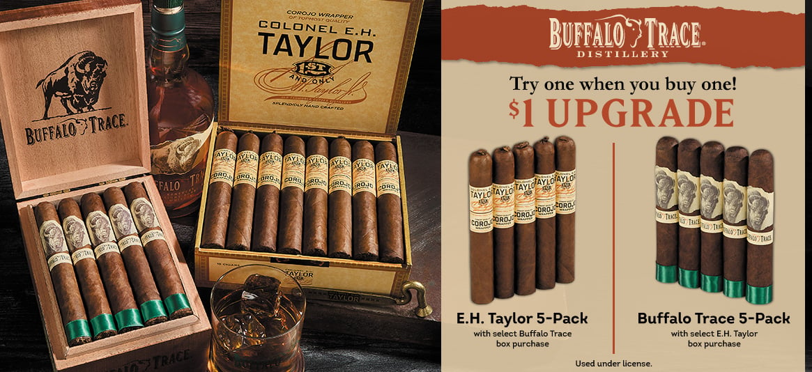 Try E.H. Taylor or Buffalo Trace for $1 with a box purchase!