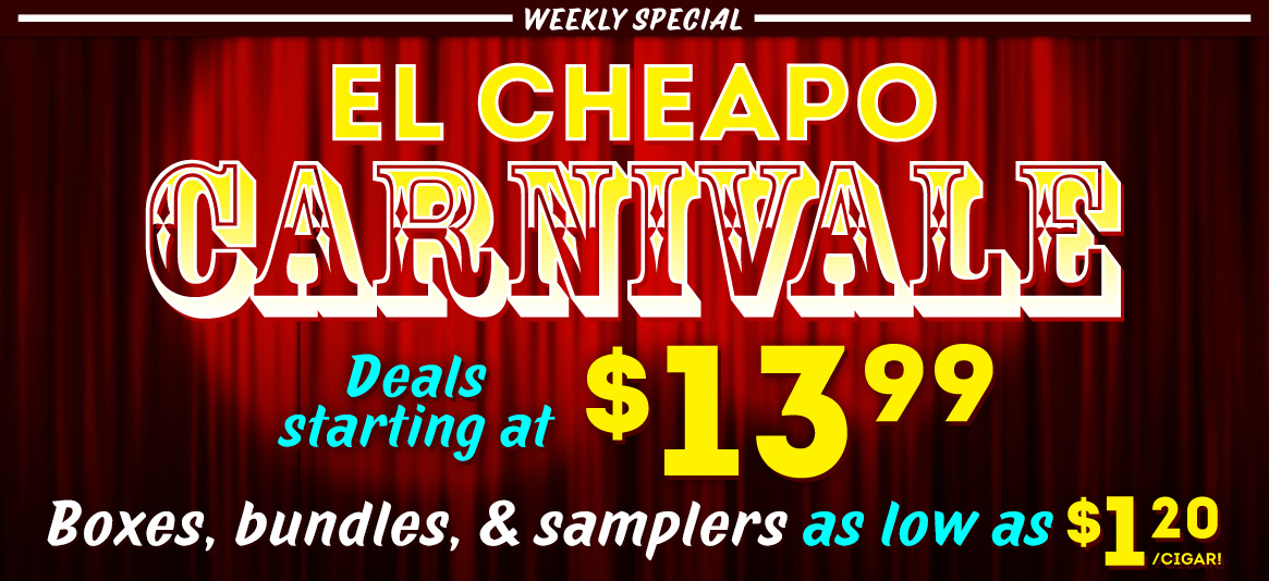 Deals starting at $13.99 in CI's El Cheapo Carnivale!