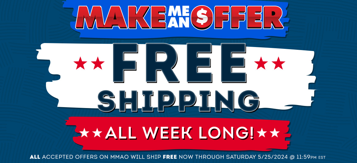 SCORE FREE SHIPPING all week long with Make Me An Offer!