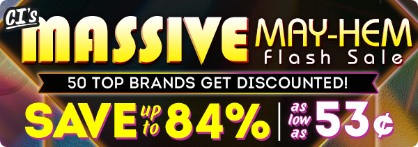 Score up to 84% OFF some top brands!