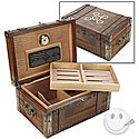 Steampunk Trunk Humidor - 100 Capacity