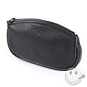 Leather Zip Tobacco Pouch - Black