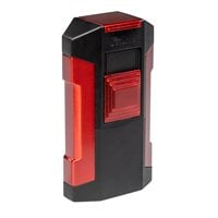 Jetline Avalanche Quad Flame Lighter - Black & Red  Black/Red