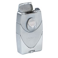 Xikar Enigma II Lighter - Silver  Silver/Chrome
