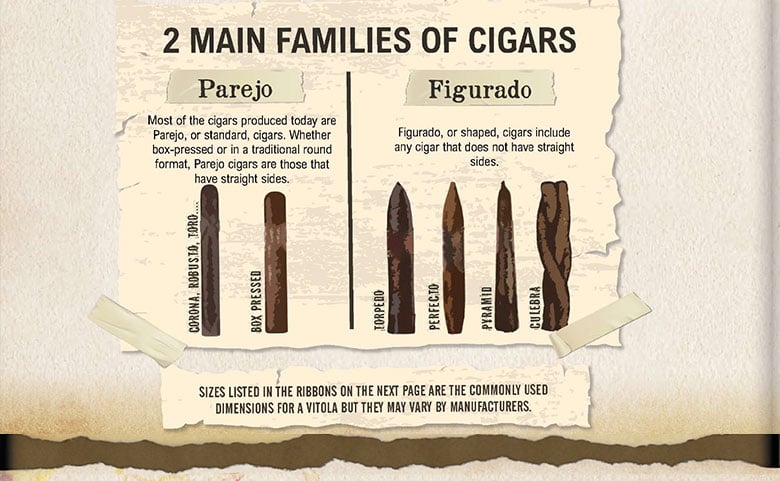 2 main families of cigars graphic