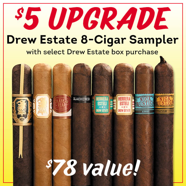 Drew Estate 8-Cigar Sampler just $5!