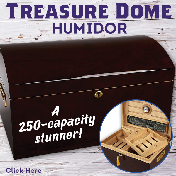 Keep all your cigars safe in style this year with the Treasure Dome Humidor!