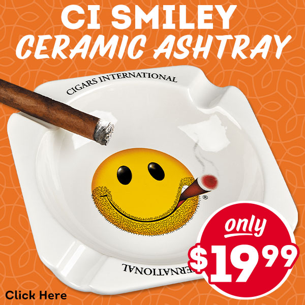 Grab the CI Smiley Ceramic Ashtray for only $19.99!