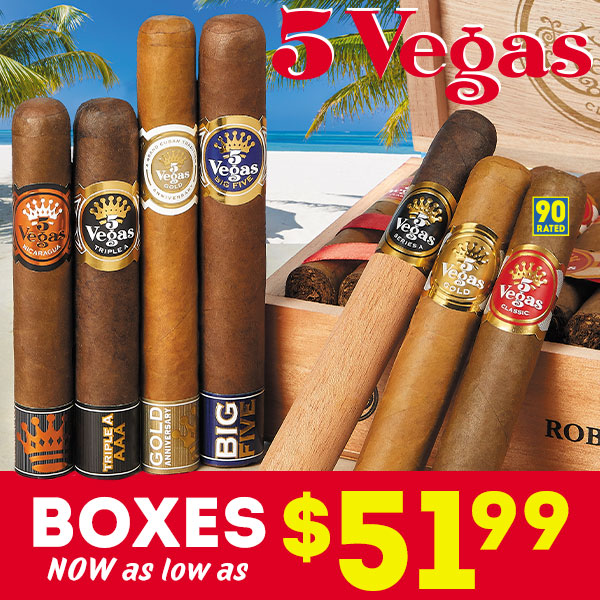 Grab your favorite 5 Vegas boxes for as low as $51.99!
