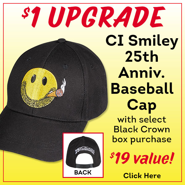 CI Smiley Anniversary Baseball Caps only $1!