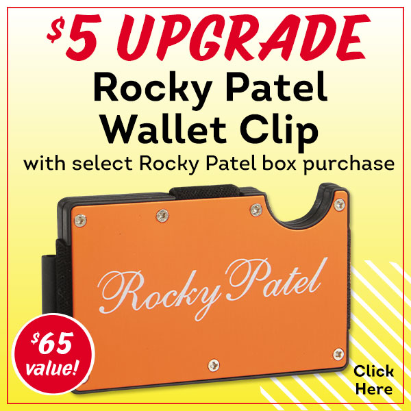Stash your cash with the Rocky Patel Waller Clip for just $5 more on select Rocky Patel box purchase!