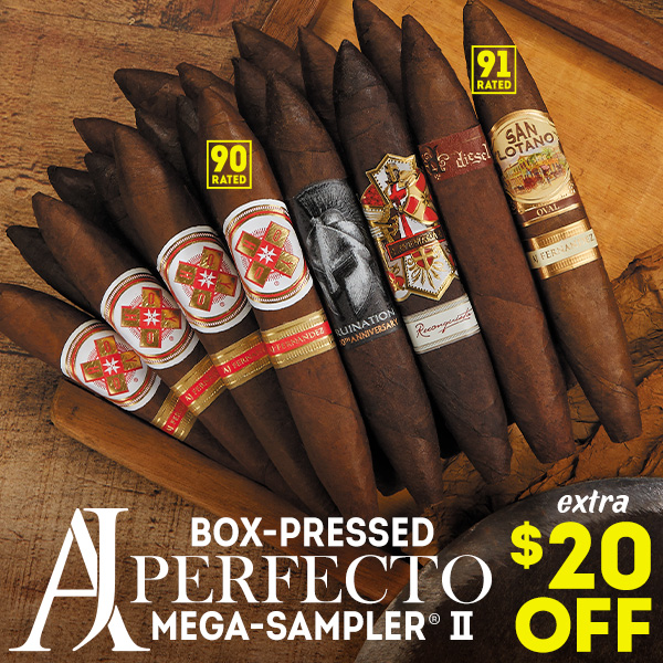 Extra $20 OFF AJ Box-Pressed Perfecto Mega-Sampler II!