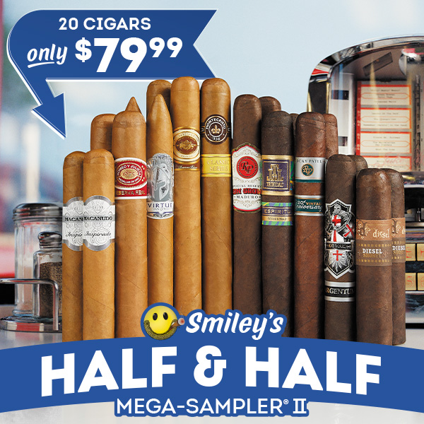 Smiley's Half & Half Mega-Sampler II is here!