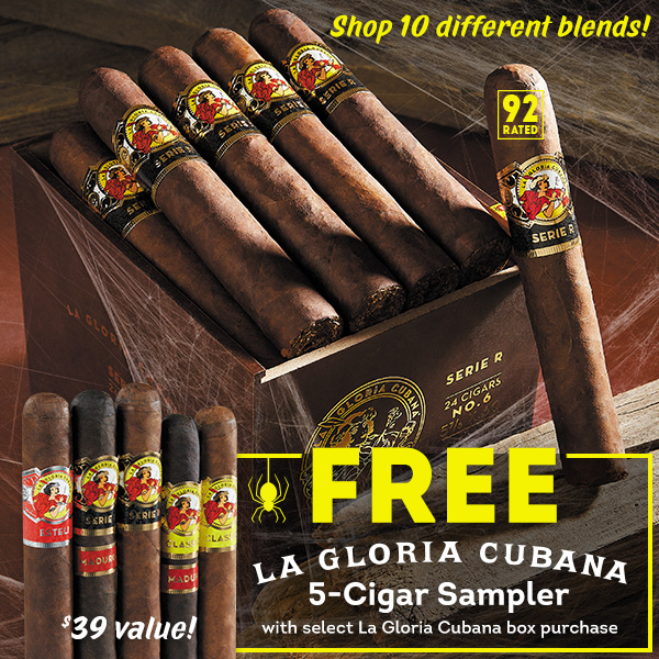 Score the La Gloria Cubana 5-Cigar Sampler for FREE!!