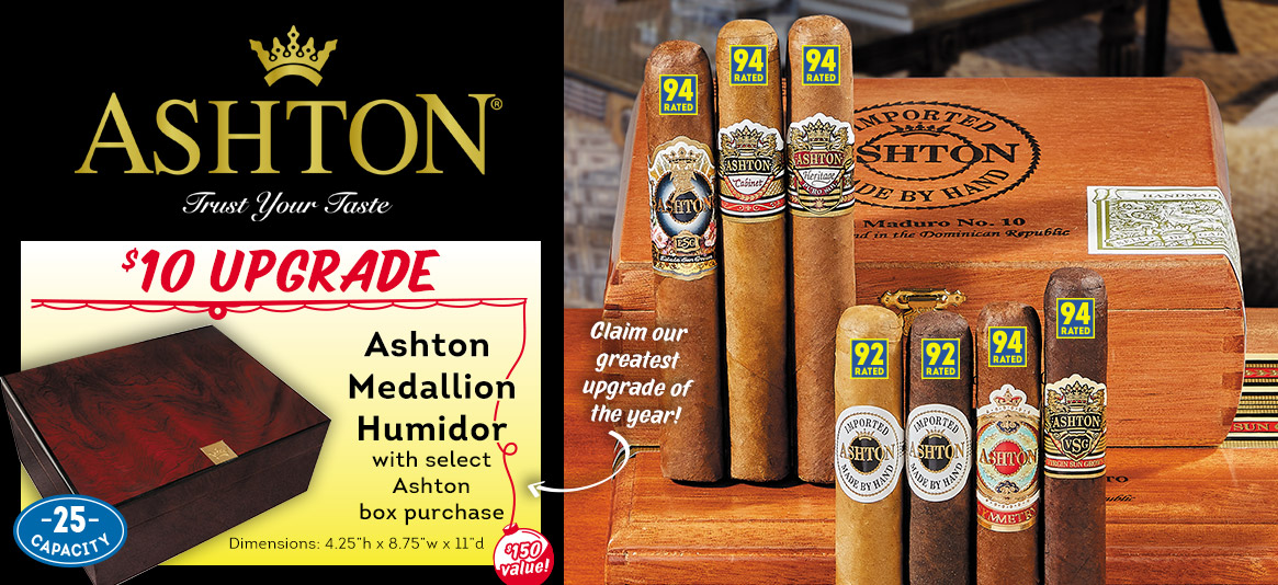The Ashton Medallion Humidor is only $10 more!