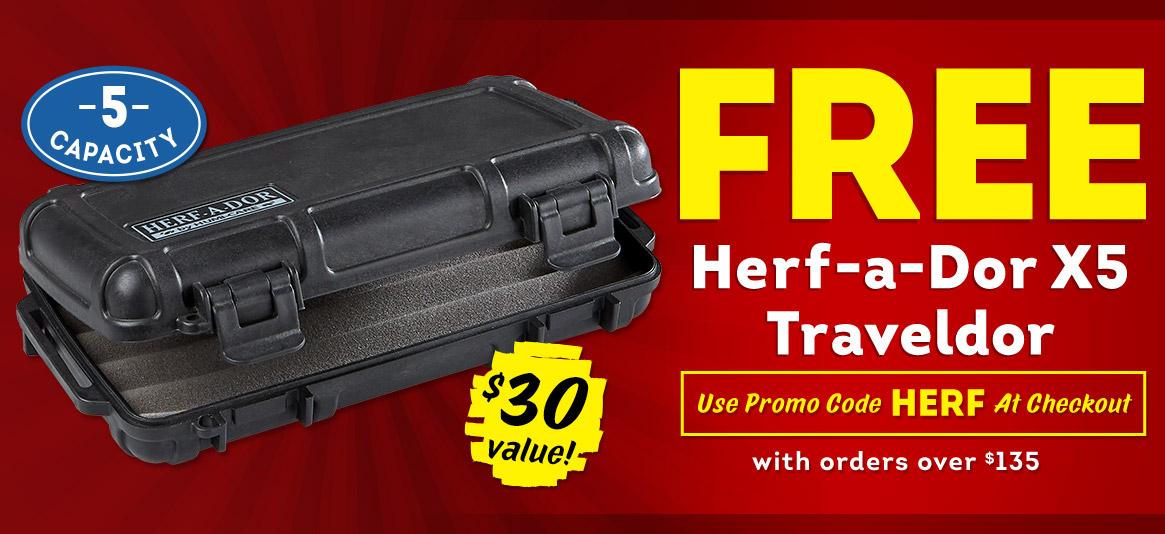 SCORE a Herf-a-Dor X5 Traveldor for FREE with orders over $135!