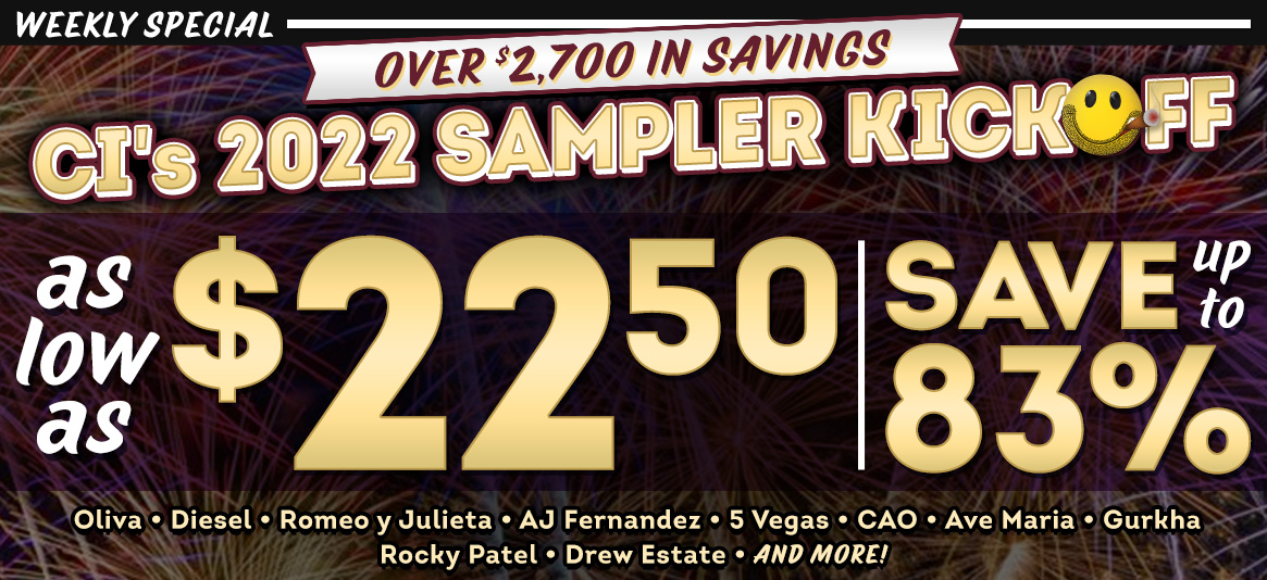 Kick off 2022 the right way with CI's 2022 Sampler Kickoff and save up to 83% off!!