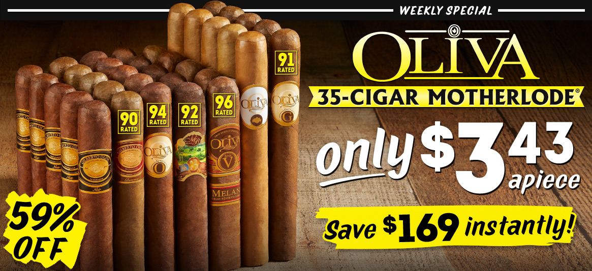 Pay only $3.43/cigar with the Oliva Motherlode!