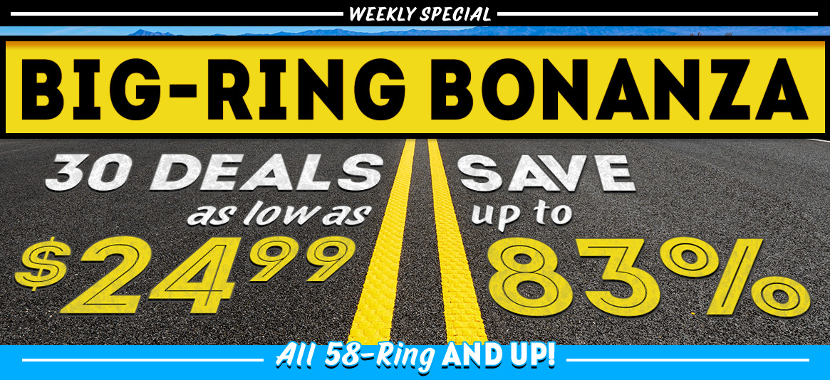 Big-Ring Bonanza is here an up to 83% OFF!
