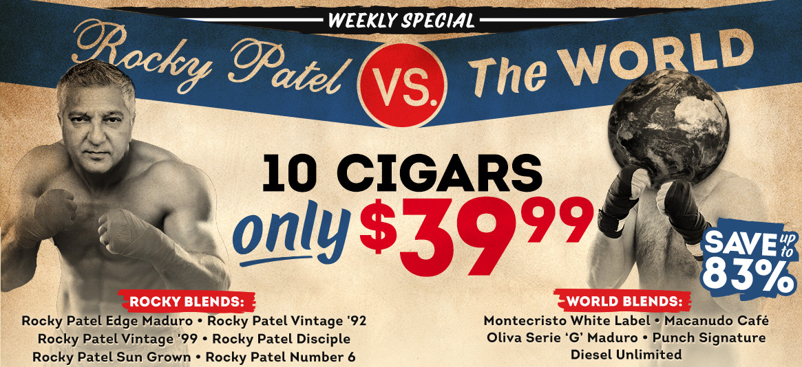 Rocky Patel vs The World is here and up to 83% OFF!