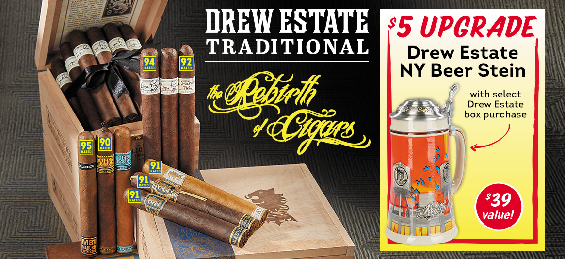Grab the Drew Estate NY Beer Stein for only $5 more!