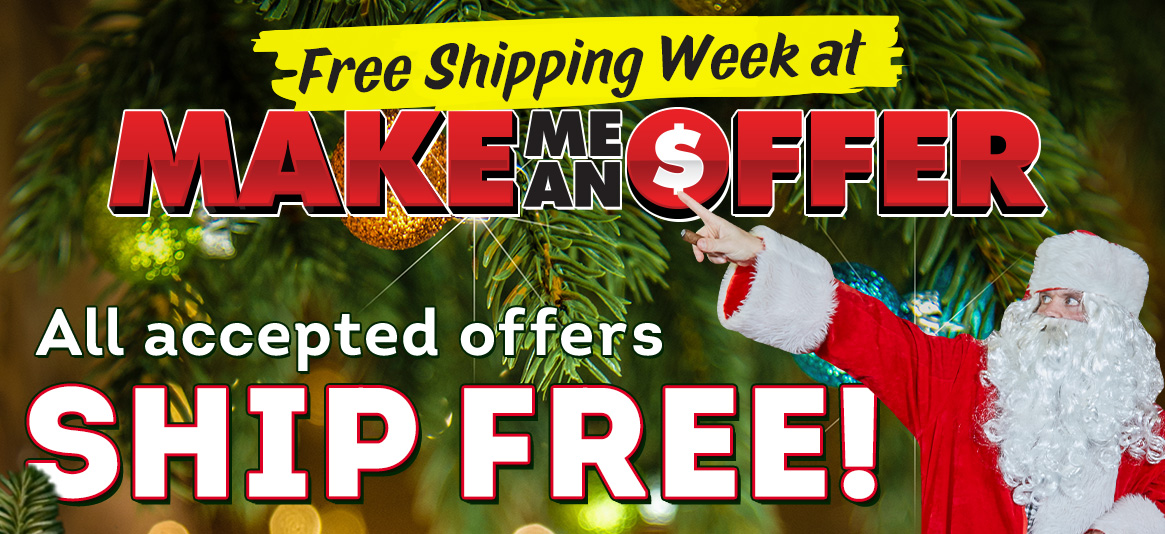 FREE Shipping all week at Make Me An Offer!