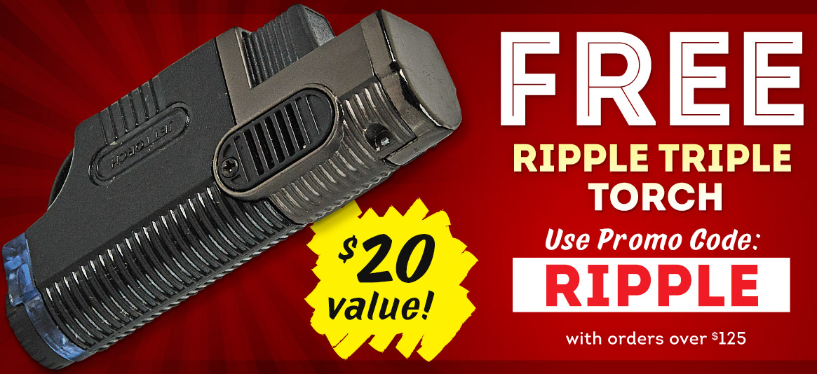 Score a FREE Ripple Triple Torch with an order over $125!