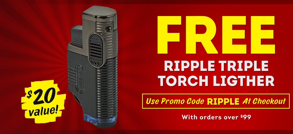 SCORE a Ripple Triple Torch for FREE with orders over $99!