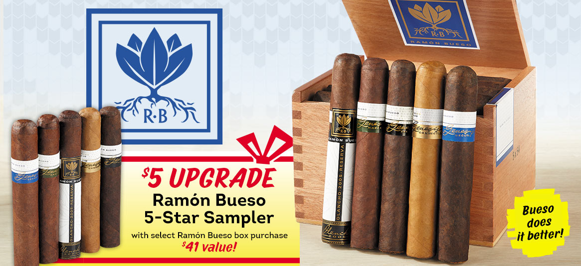 SCORE a Ramon Bueso 5-Star Sampler for $5!