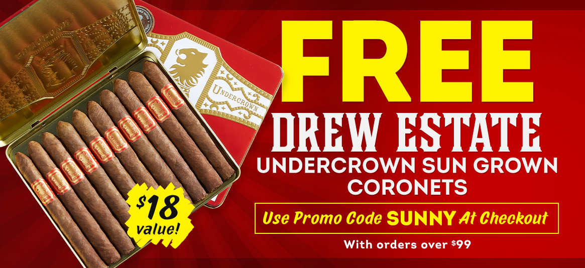 Score a FREE tin of Undercrown Sun Grown Coronets!
