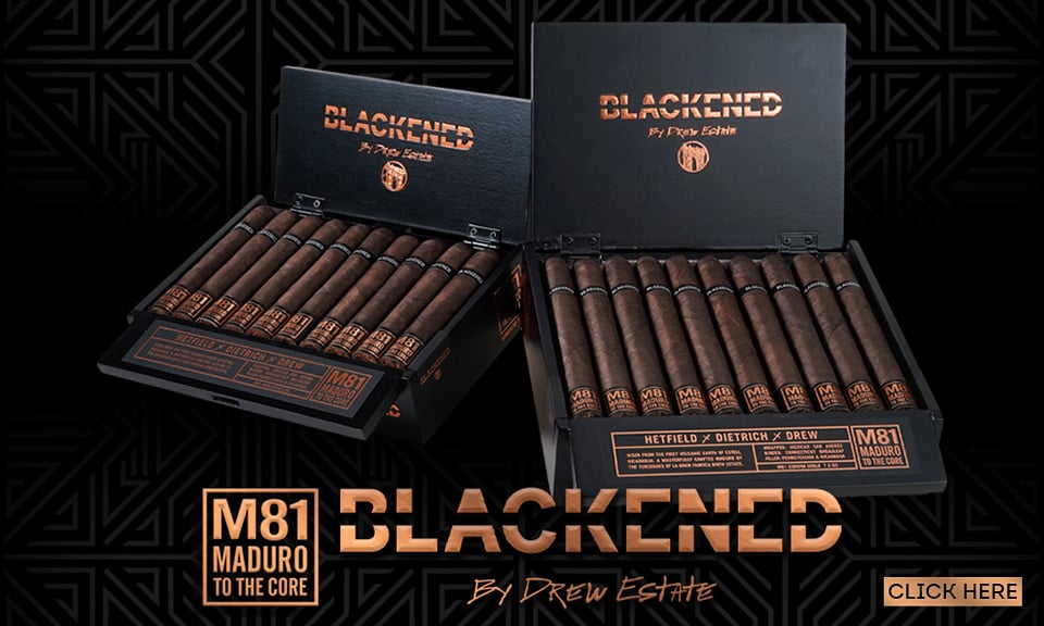 Blackened by Drew Estate Cigars Main Banner