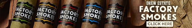 Factory Smokes Cigars by Drew Estate Small Banner