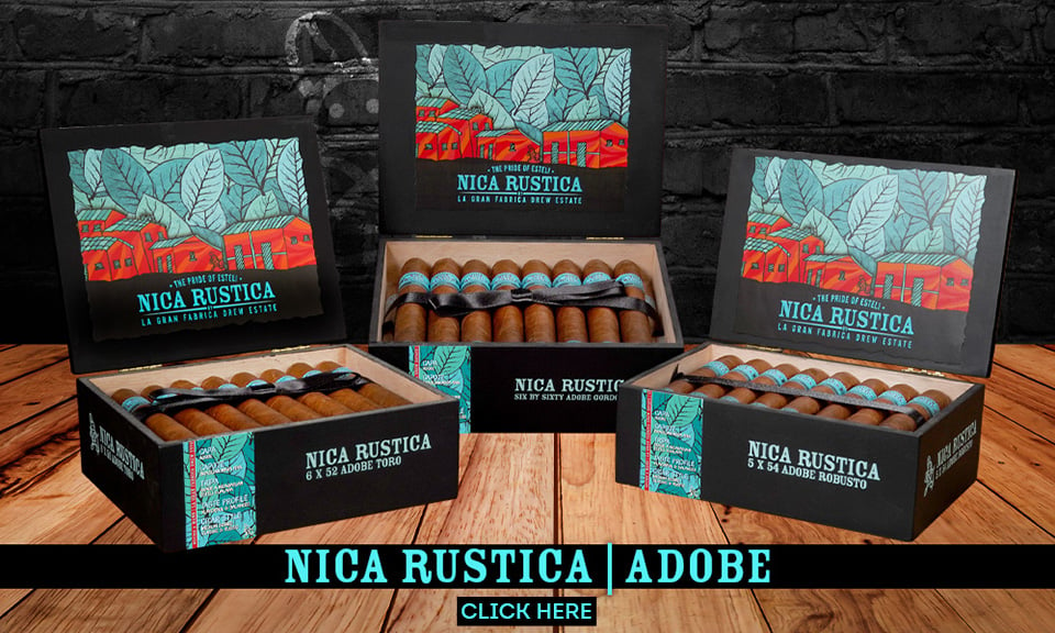 Drew Estate Nica Rustica Adobe Cigars Main Banner
