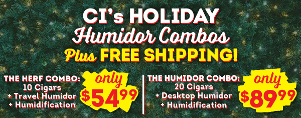 2 Epic Holiday Humidor Combos + Free Shipping!
