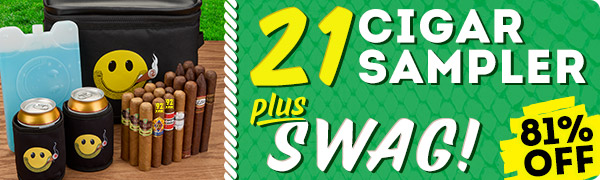 21 Cigars + Swag just $69.99!