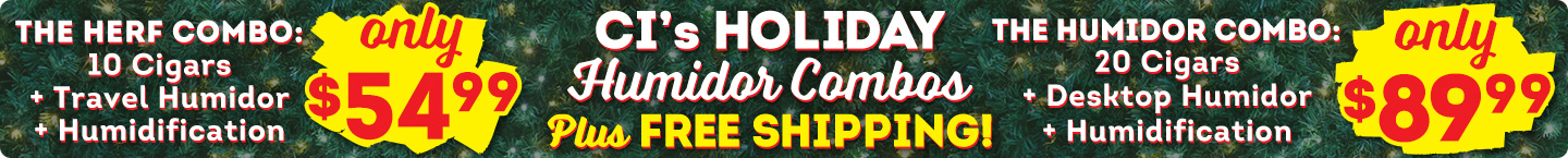 2 Epic Holiday Humidor Combos + Free Shipping!