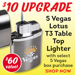 Take home the 5 Vegas Lotus T3 Table top Lighter for only $5!