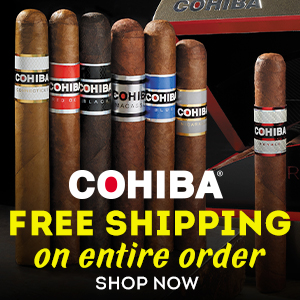 Enjoy FREE SHIPPING on your entire with a select Cohiba box purchase!
