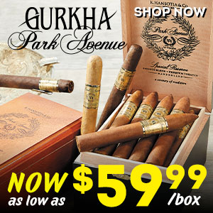 Grab a box of Gurkha Park Avenue for as low as $59.99