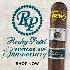 Treat yourself to the new Rocky Patel Vintage 20th Anniversary this year!