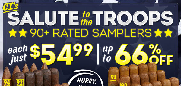 Three 90+ Rated Sampler only $54.99!