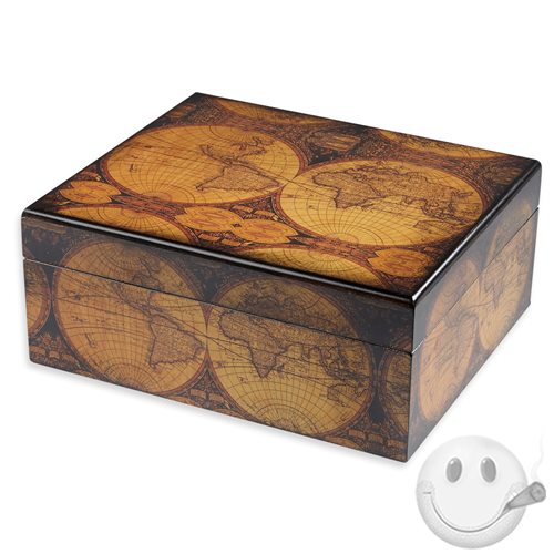 Old World Antique Finish Small Humidor