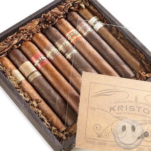 Kristoff 8-Cigar Robusto Sampler Box Cigar Samplers