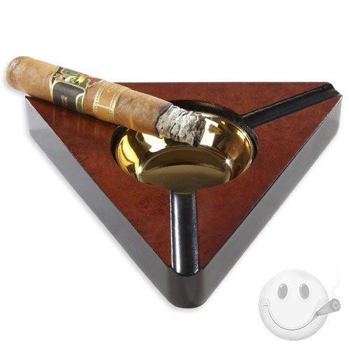 Cigars Daily 3-Cigar Ceramic Ashtray