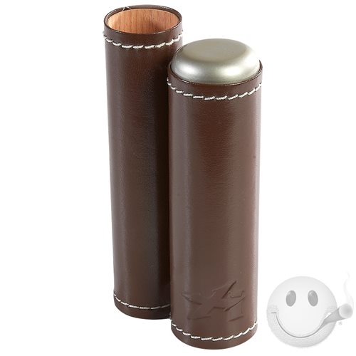 Xikar Envoy Single Cigar Case - Brown 