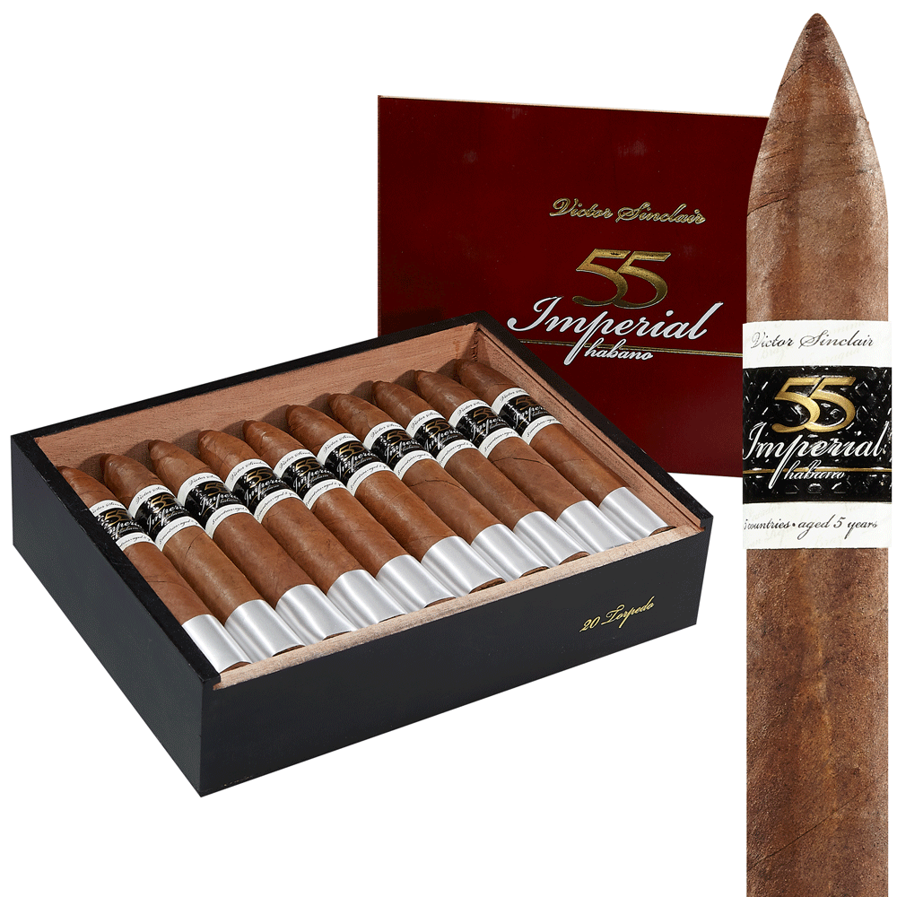 Victor Sinclair Serie '55' Imperial Habano Torpedo (6.5"x56) Box of 20