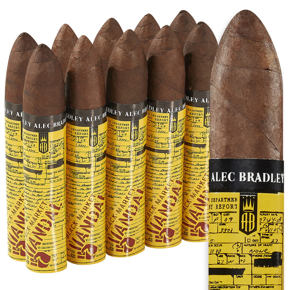 Alec Bradley Black Market Vandal Belicoso (5.0"x54) Pack of 10