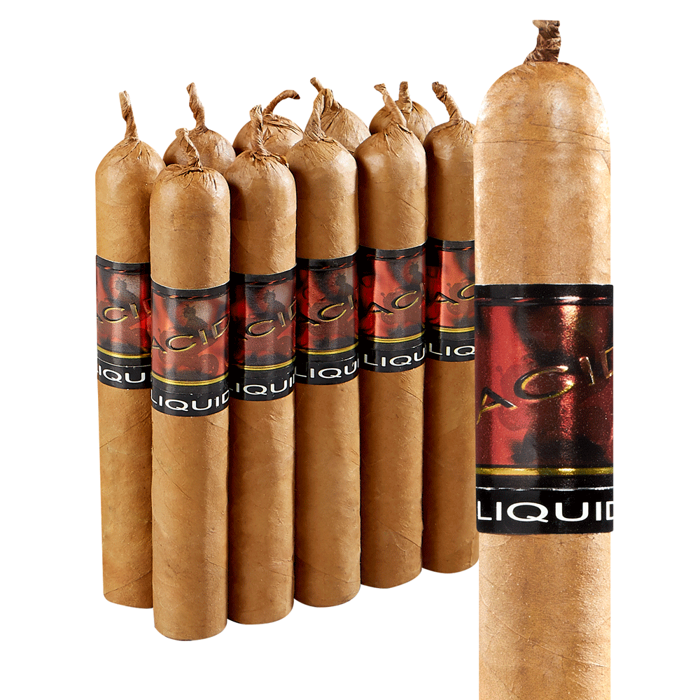 ACID Cigars by Drew Estate Liquid (Robusto) (5.0"x50) Pack of 10
